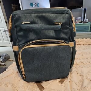 Green Portable Diaper Bag